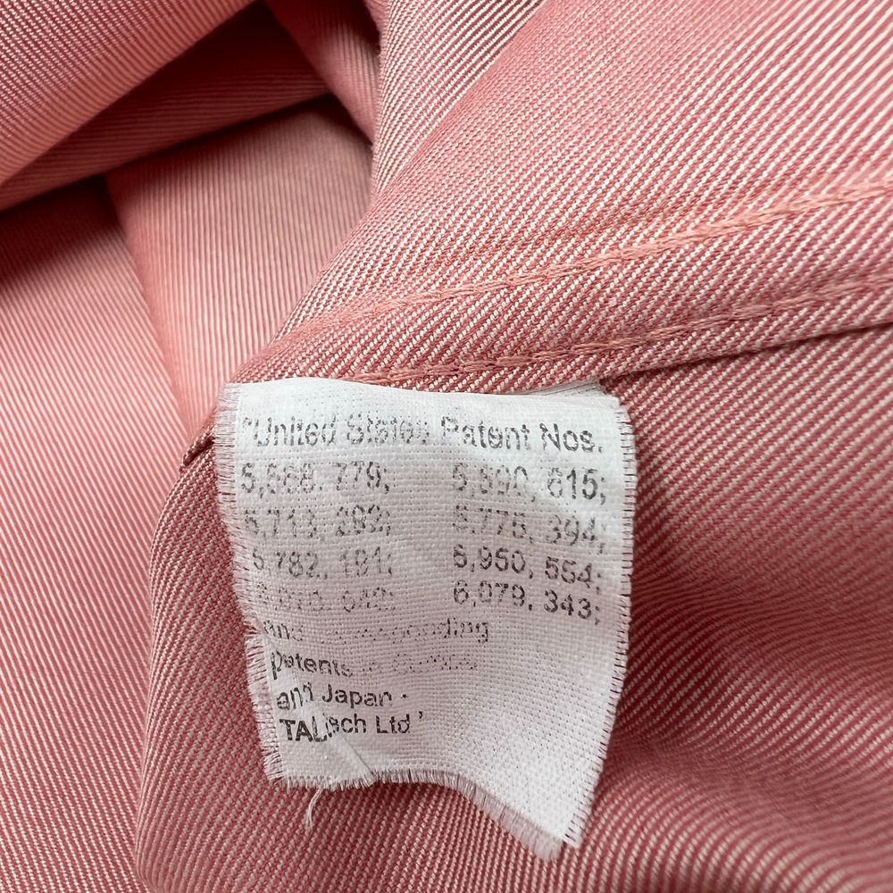 Orvis Cotton Dress Shirt Salmon Long Sleeve Button Up Size Medium - Picture 11 of 12